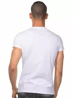 Эластичная футболка из нежного хлопка белого цвета DARKZONE RTDZN8502